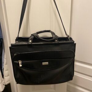 Vintage U.S. Luggage Black Leather briefcase